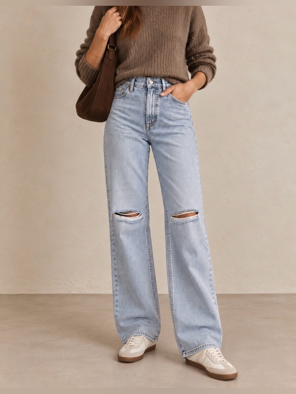 Rolla’s Heidi High Rise Loose Straight Distressed Jeans - Size 24